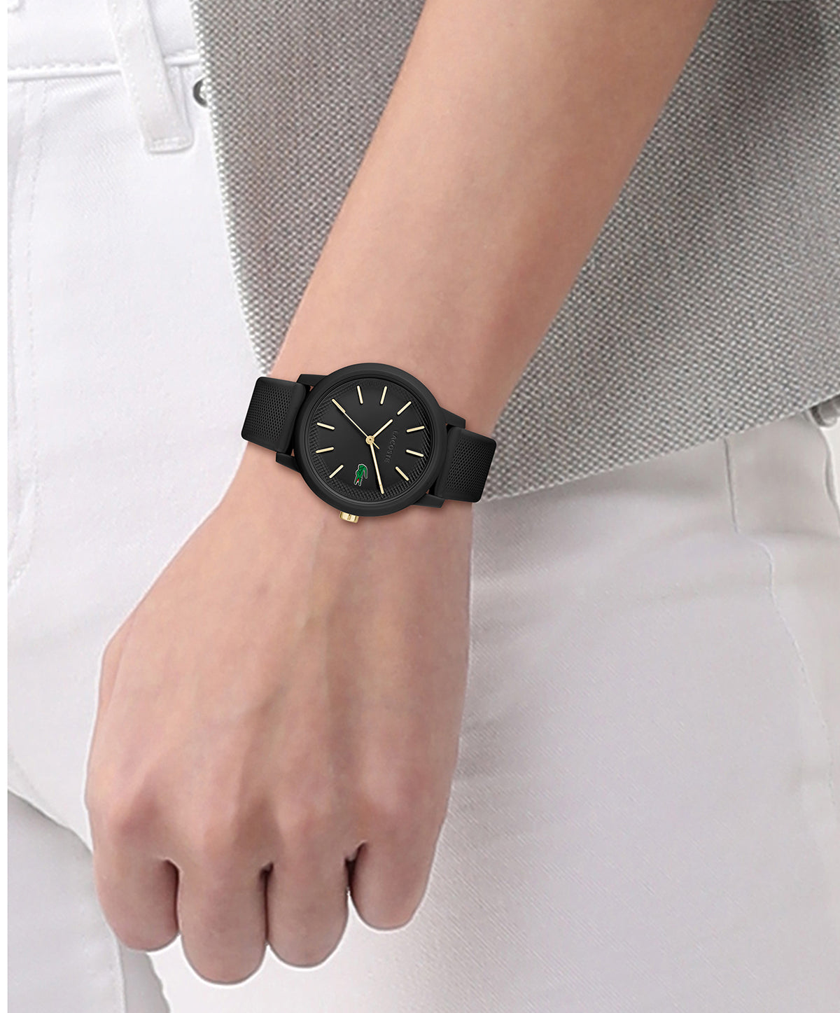 Lacoste 12.12 Ladies Qtz Basic 36 mm Black Dial Women Watch-2001212