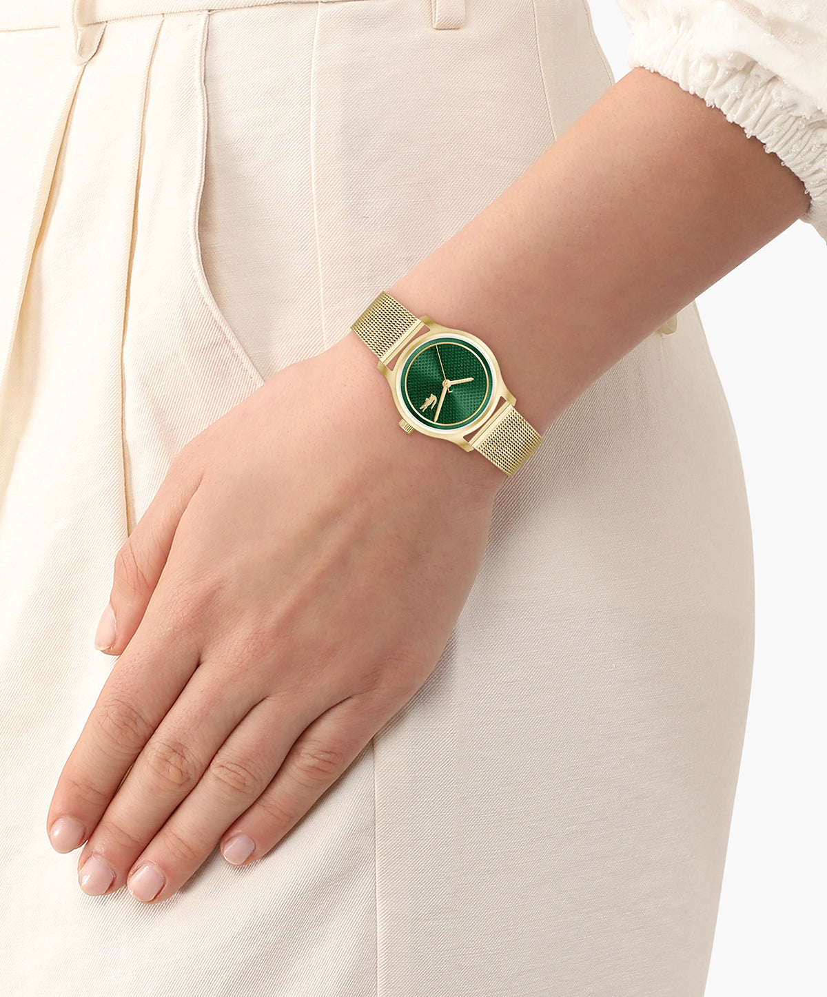 Lacoste ELYSE 30 mm Green Dial Women Watch- 2001389