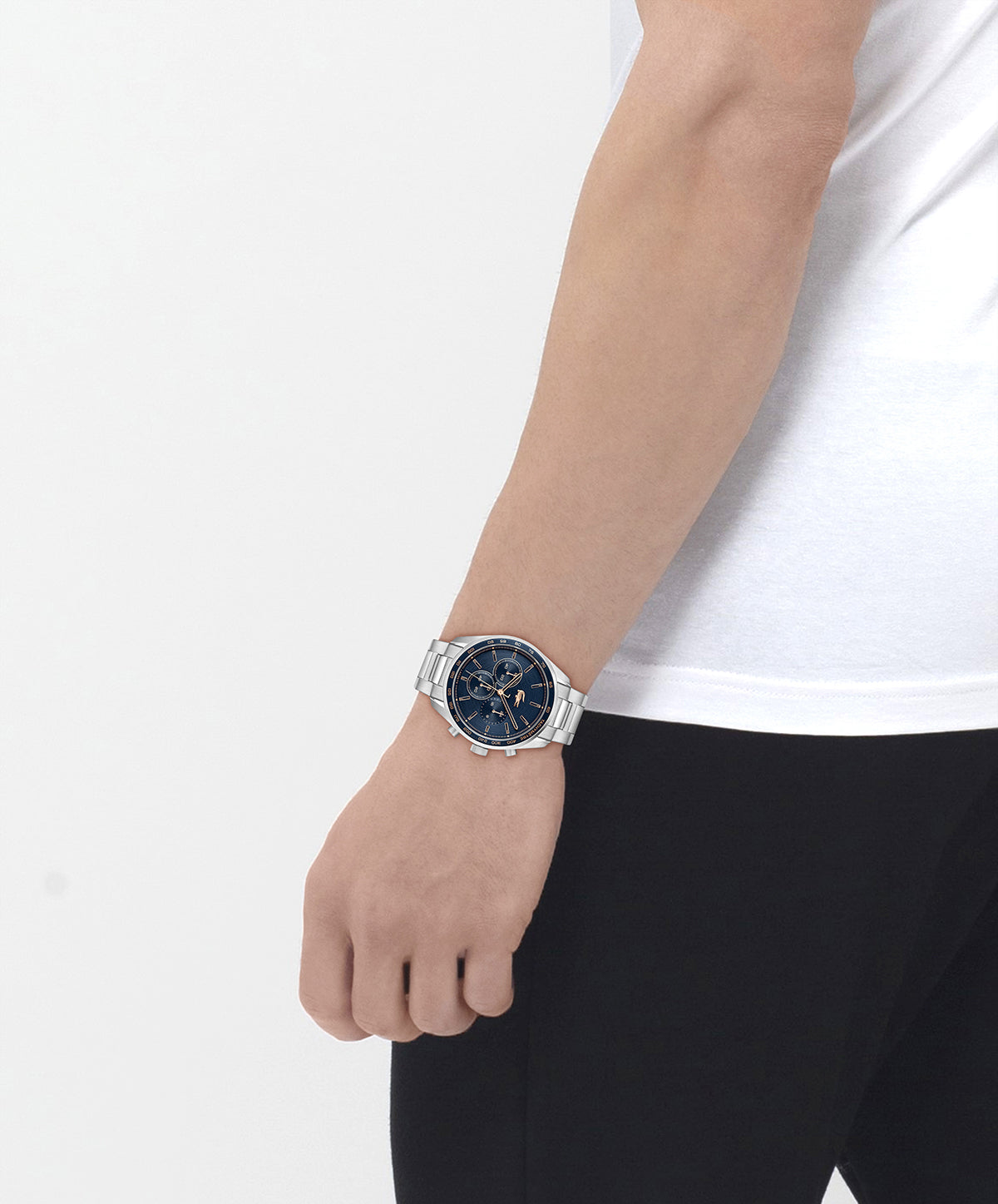 Lacoste Boston Chrono 42 mm Blue Dial Men Watch-2011380