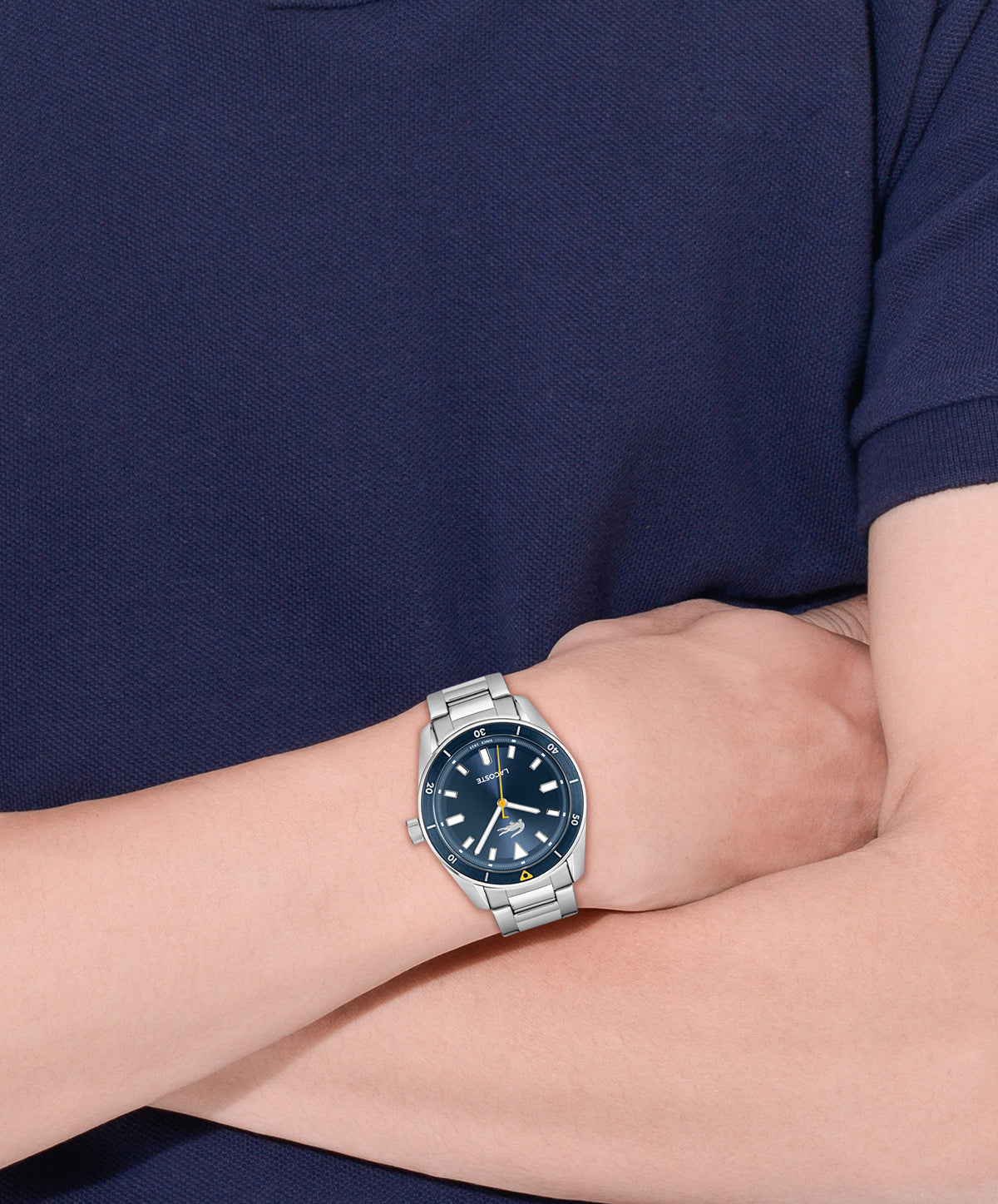 Lacoste Boston Qtz Basic 39 mm Blue Dial Men Watch-2011424