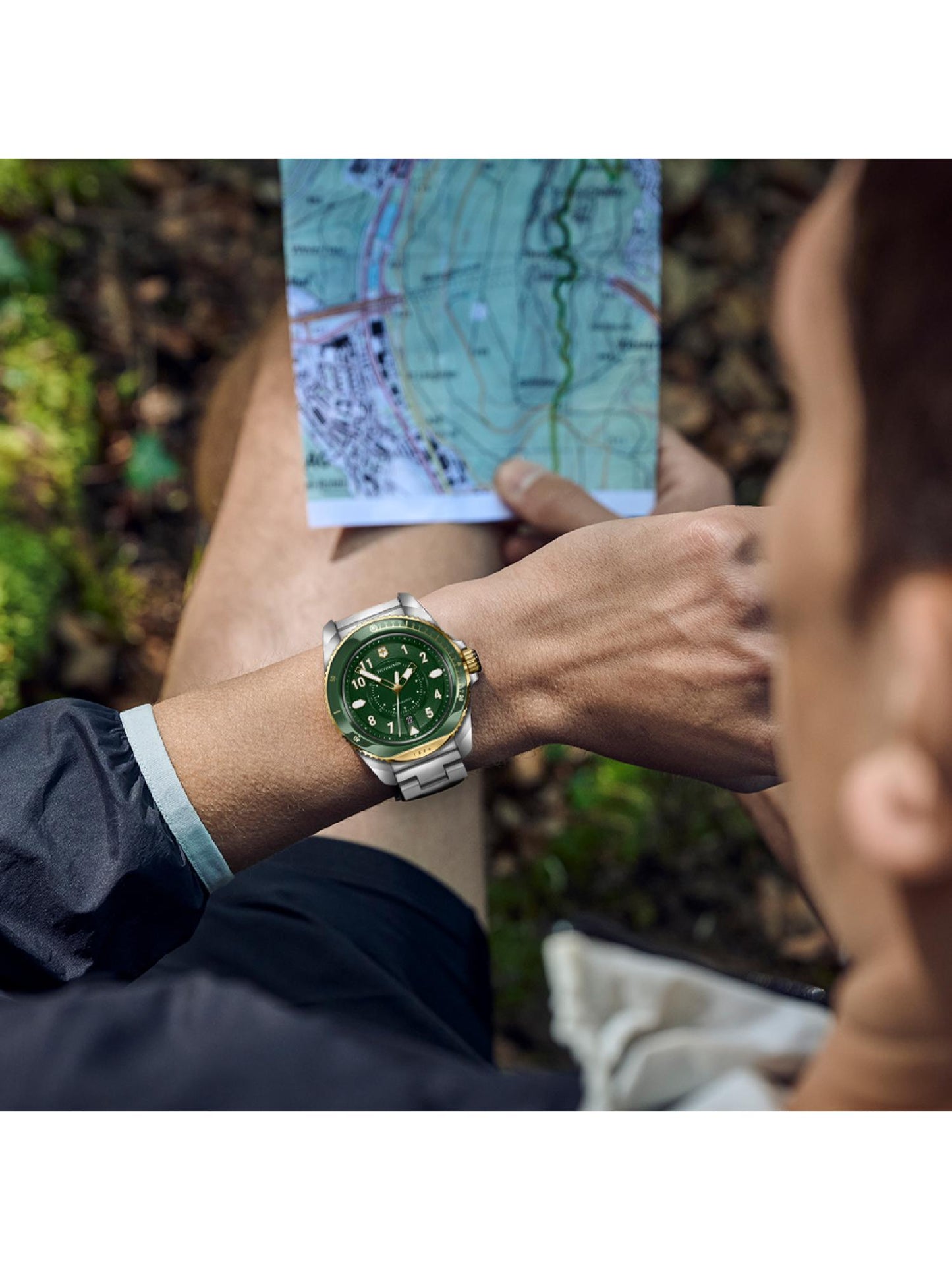 Victorinox Men 43 mm Size Green Dial Journey 1884 Watch - 242012
