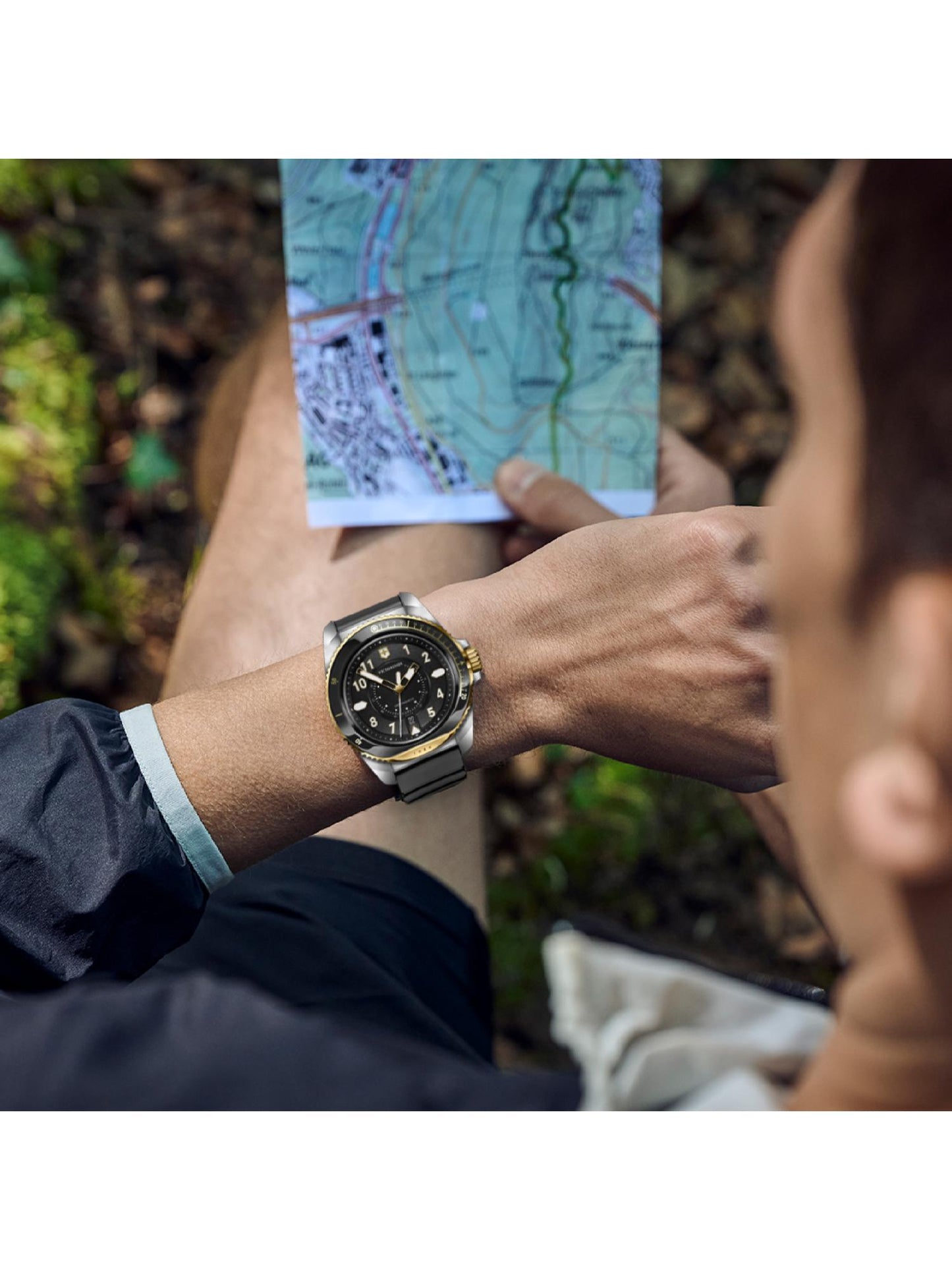 Victorinox Men 43 mm Size Black Dial Journey 1884 Watch - 242014