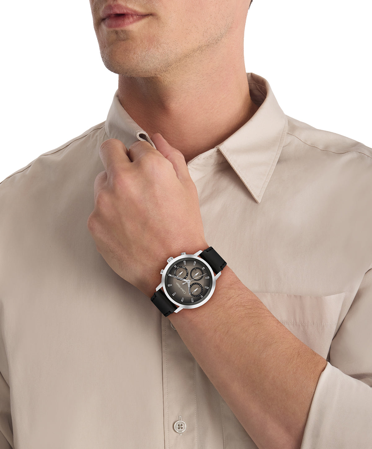 Calvin Klein GAUGE 41 mm Silver Dial Men Watch- 25200496