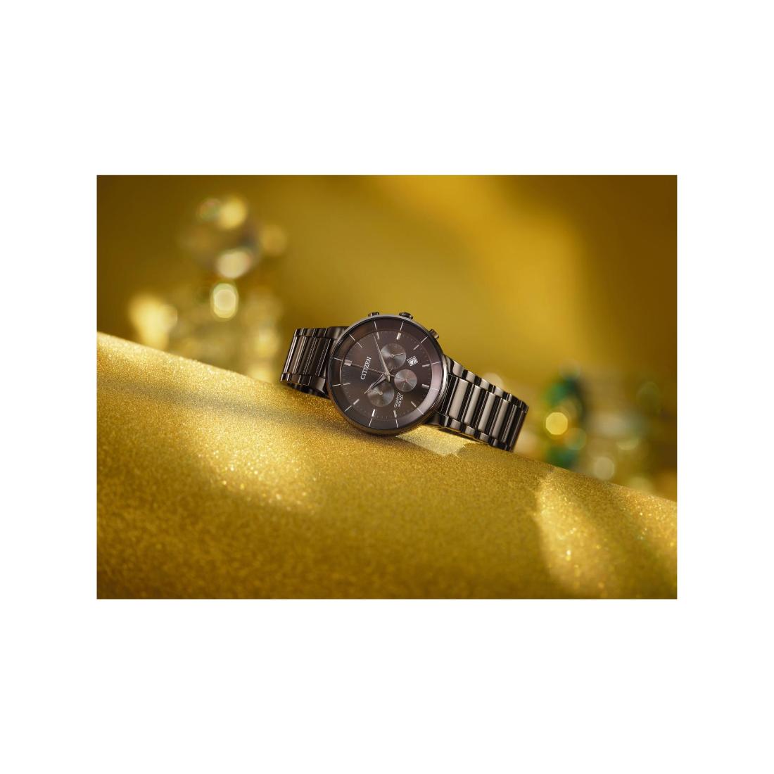 CITIZEN Men 42 mm Size Black Dial Chronograph Watch- AN8227-53H