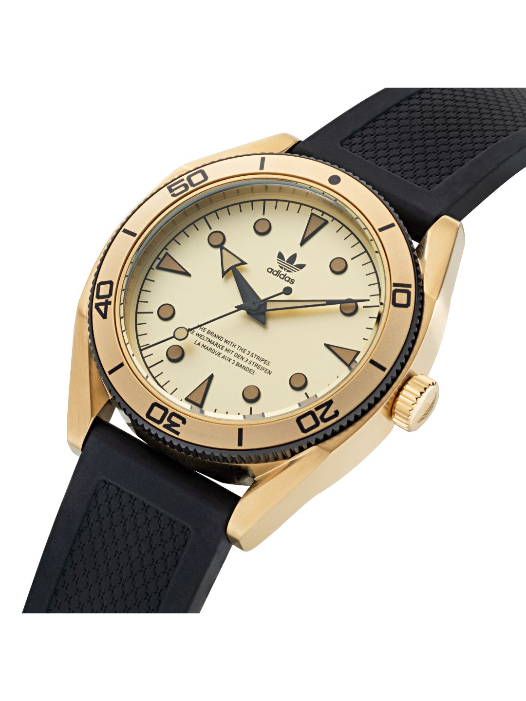 Adidas Originals Gold Dial Unisex Watch - AOFH22002