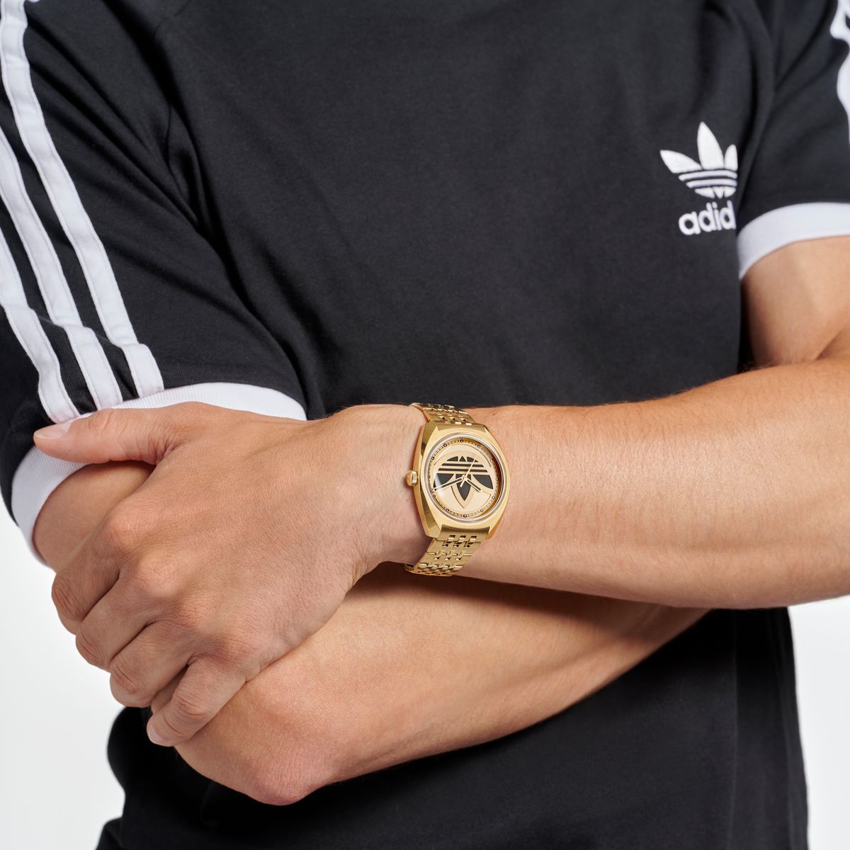 Adidas Originals Gold-Tone Dial Unisex Analog Watch - AOFH23509