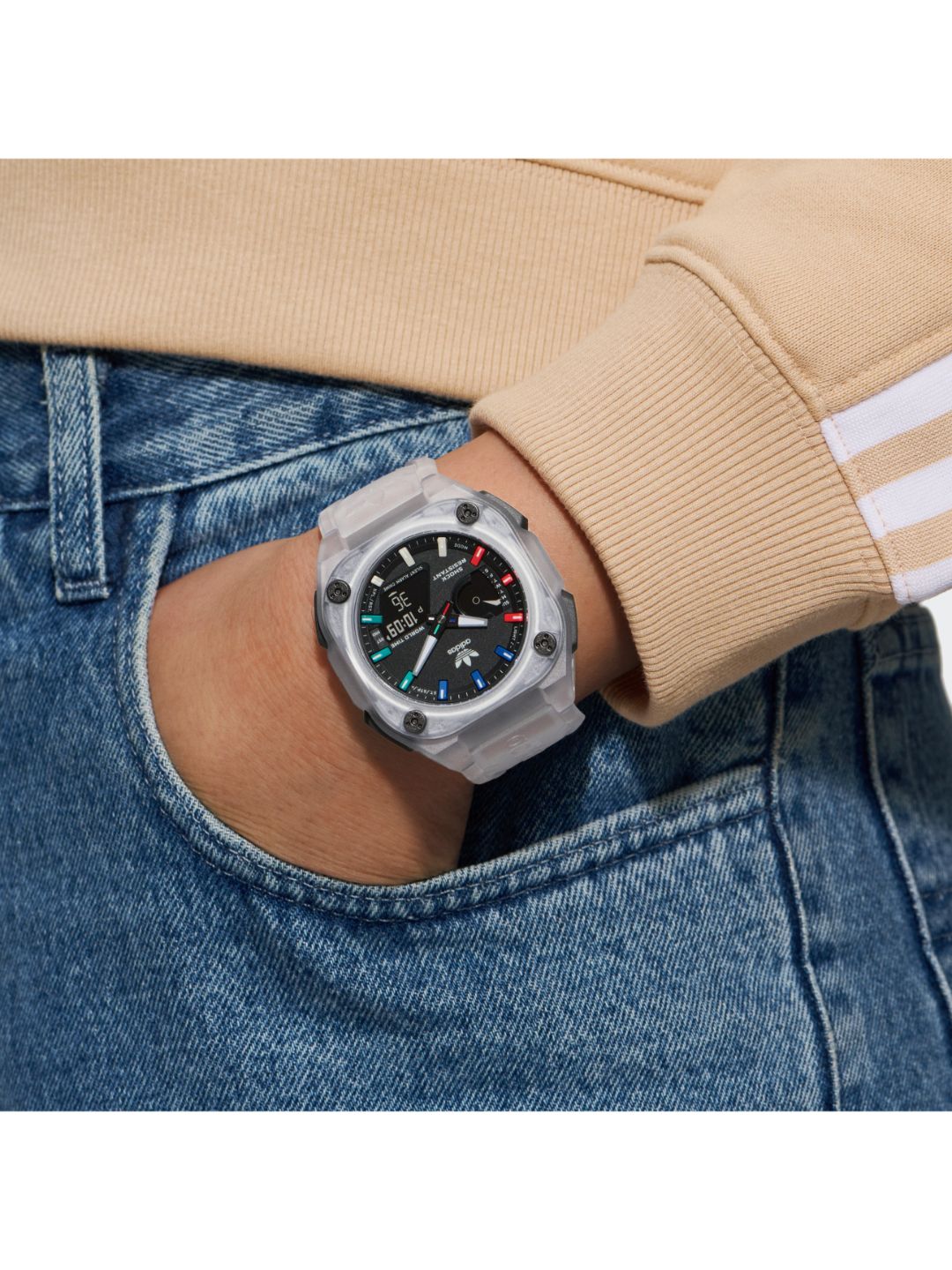 Adidas Originals Black Dial Unisex Watch - AOST23057