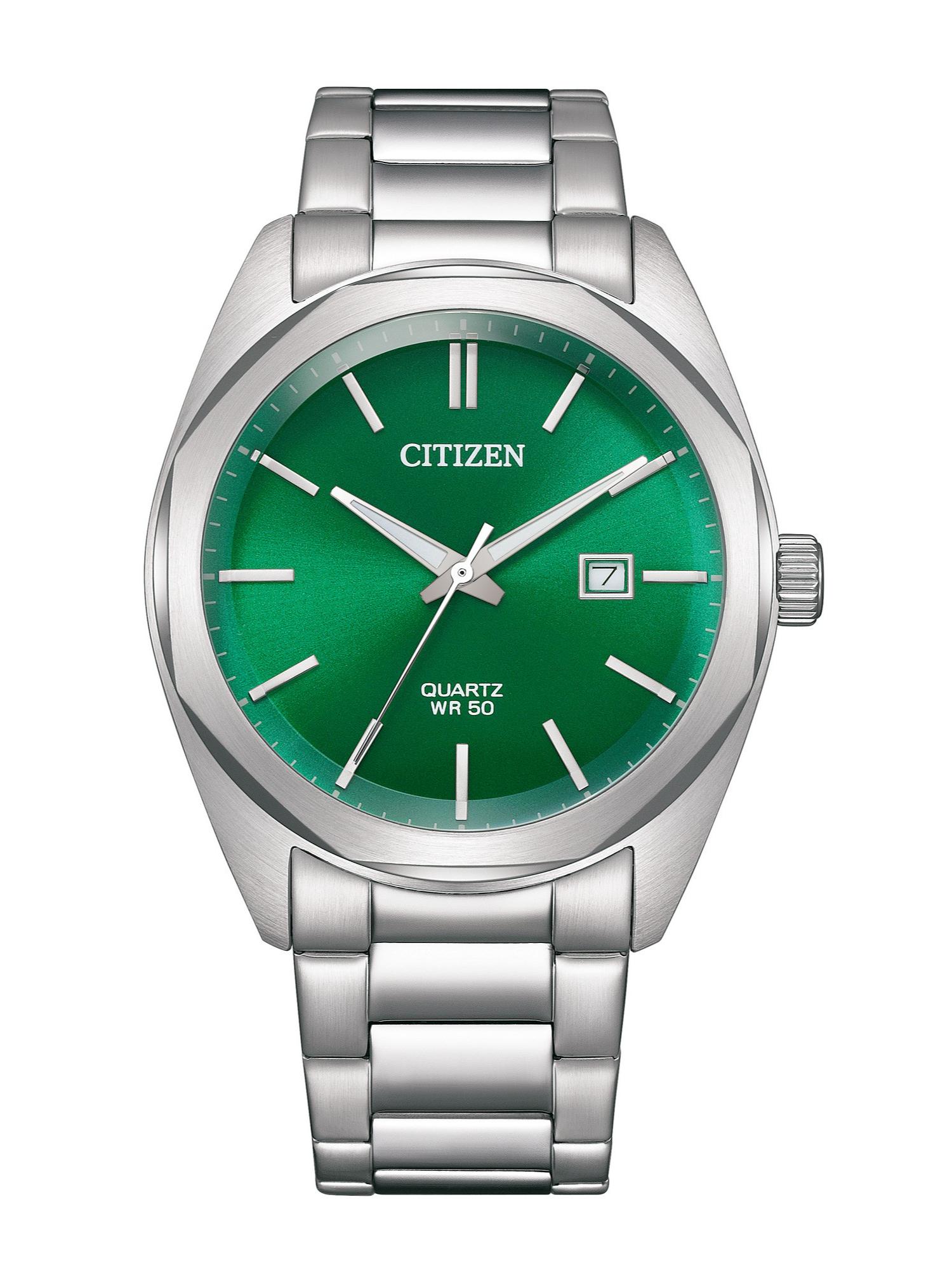 Citizen Men 41 mm Size Green Dial Quartz Analog Watch BI5110 54X Only Watches