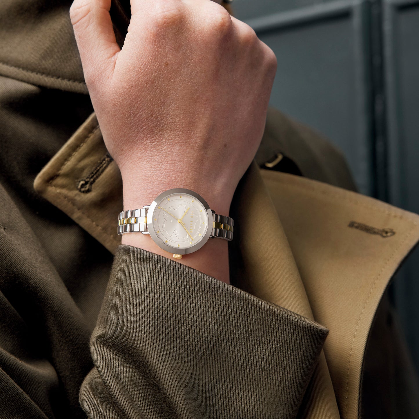 Ted Baker Silver-Tone Dial Women Watch - BKPAMF210