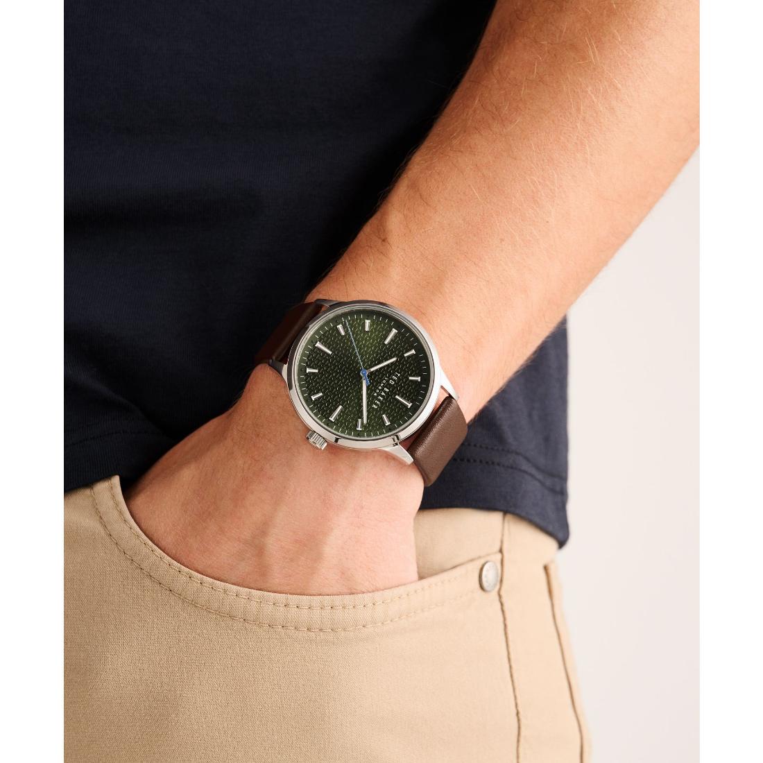 Ted Baker TIMELESS 42 mm Green Dial Men Analog Watch- BKPCSS402