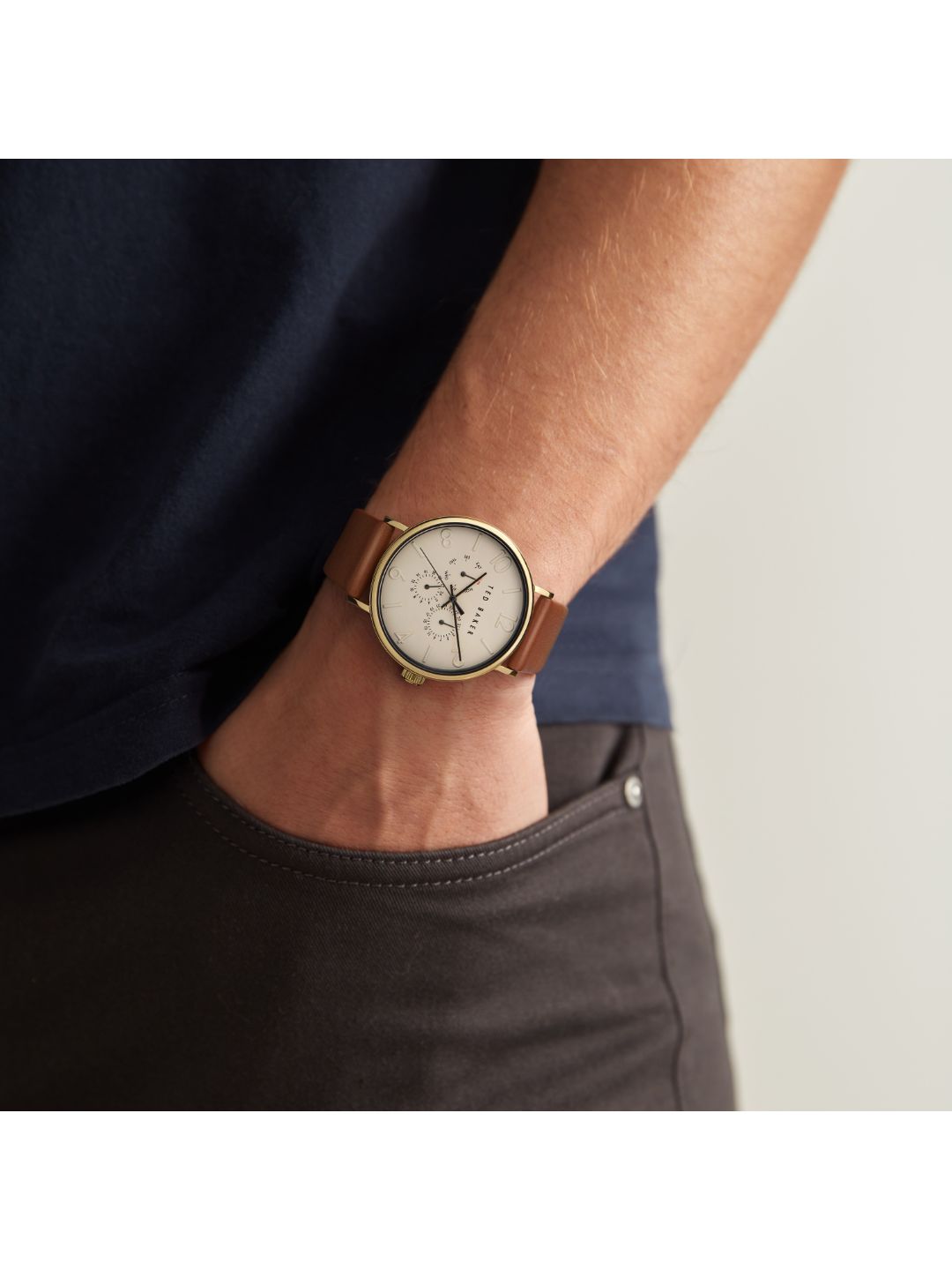 Ted Baker Men Cream Wrist Watch - BKPPGS301