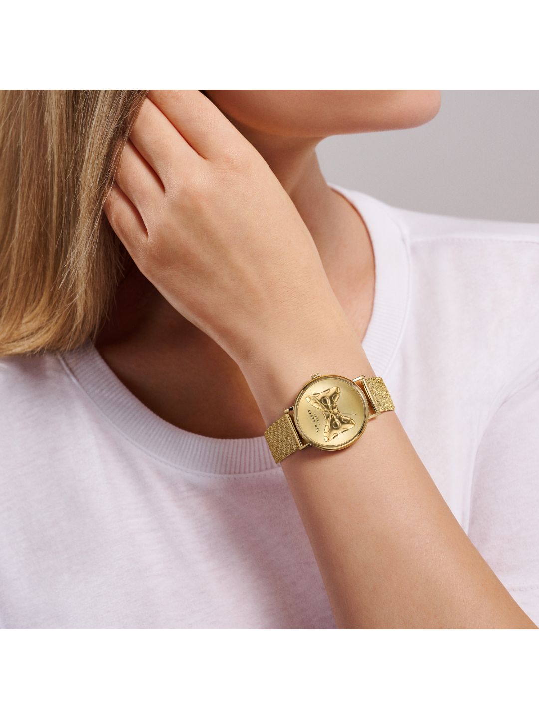 Ted Baker Iconic Women Gold-Tone Wrist Watch - BKPPHS303