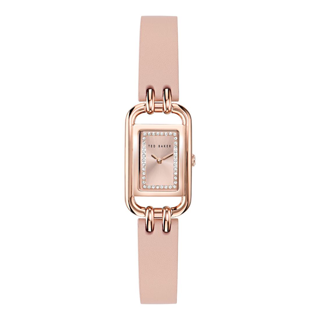 Ted Baker ICONIC 17 mm Rose Gold Dial Women Analog Watch- BKPTTS402