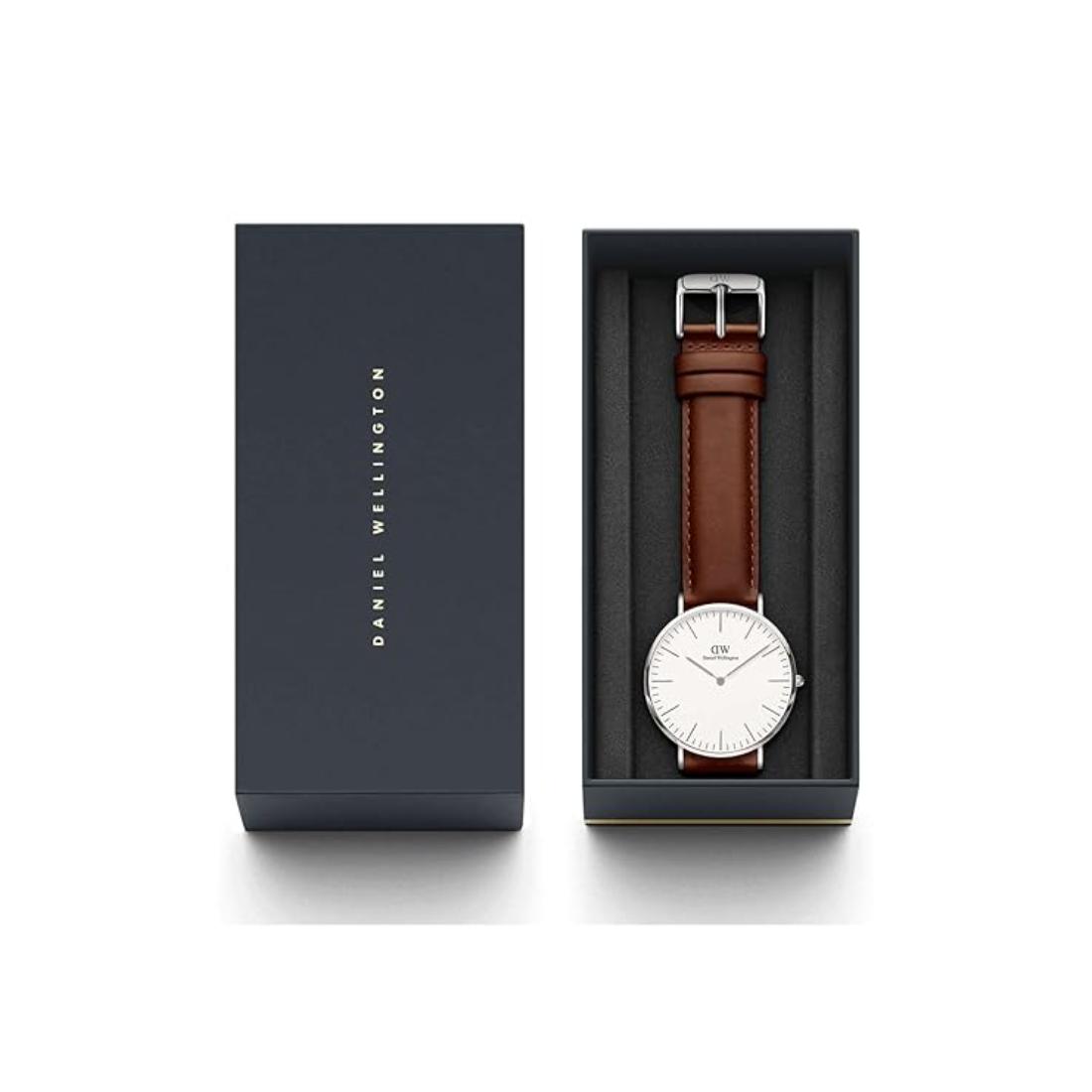 Daniel Wellington Men 40 mm Size White Dial Analogue Watch- DW00100021