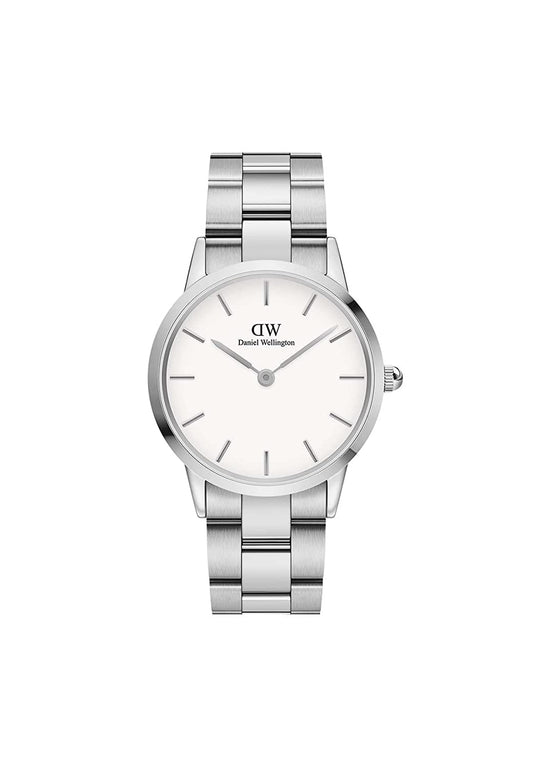 Daniel Wellington Unisex Iconic Link 36 S White Watch - DW00100203
