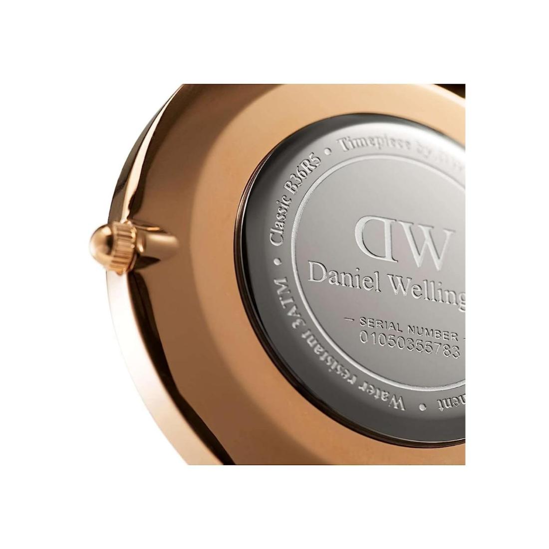 Daniel Wellington Classic 36 mm Dover RG White Unisex Watch- DW00100309
