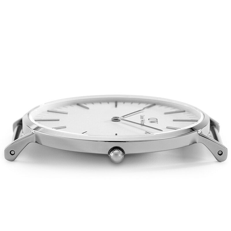 Daniel Wellington Classic 40 mm White Dial Men Analolgue Watch - DW00100372