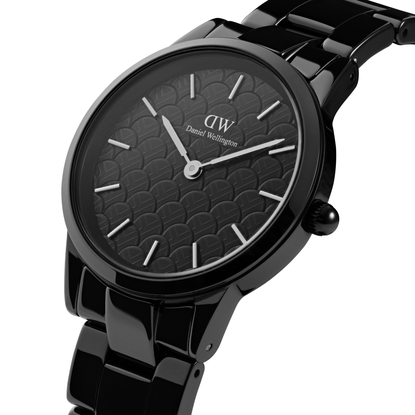 Daniel Wellington Women Iconic Link Lay Limited Ceramic 32 B Black Watch - DW00100455
