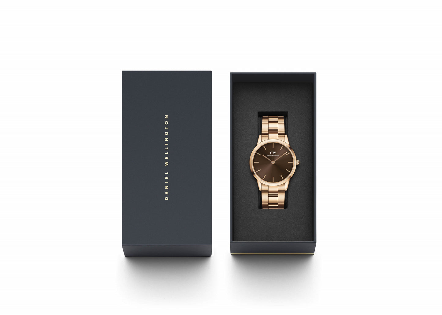 Daniel Wellington Iconic 40 mm Brown Dial Men Analogue Watch - DW00100460