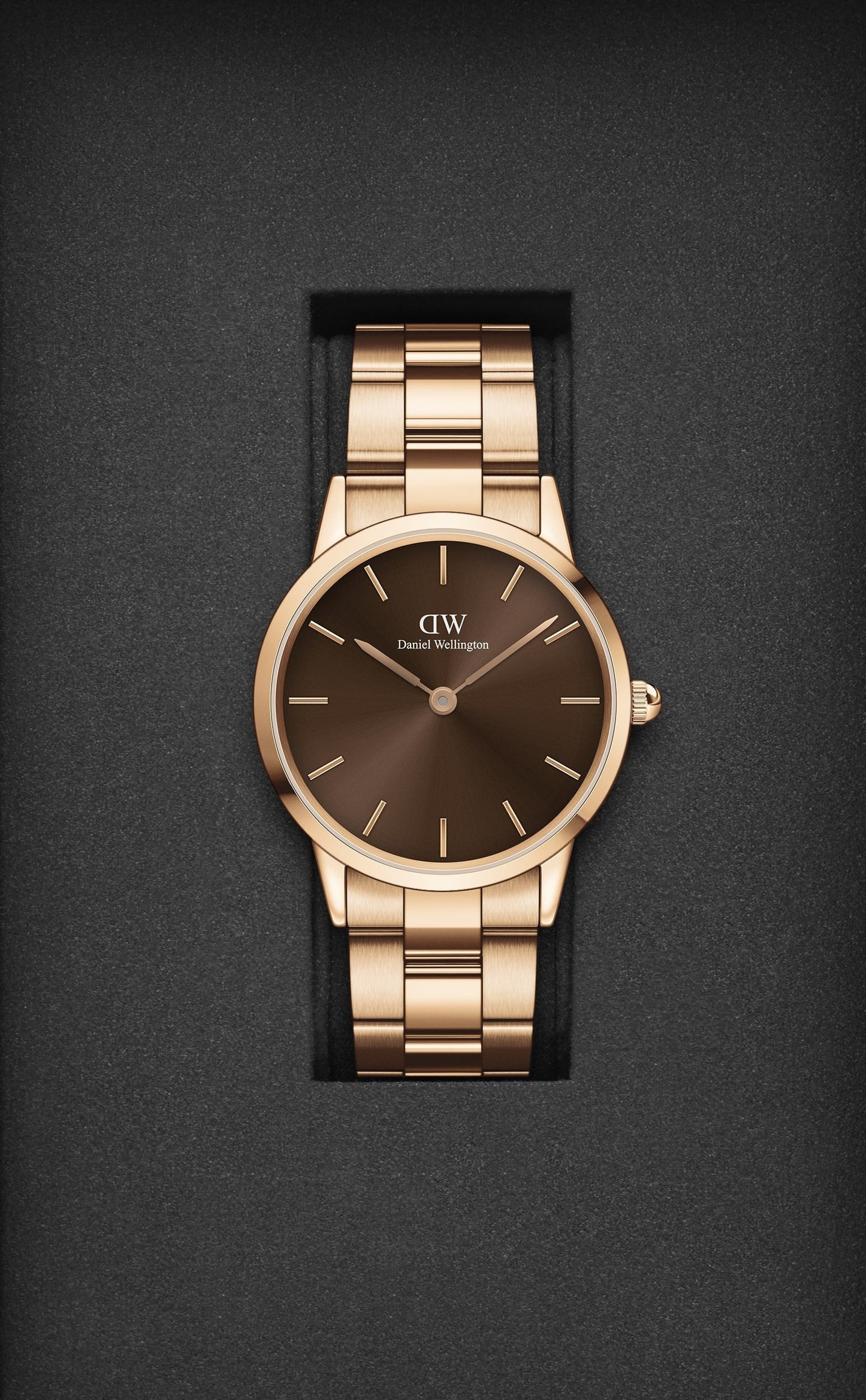 Daniel Wellington Brown Dial Unisex Analogue Watch - DW00100461