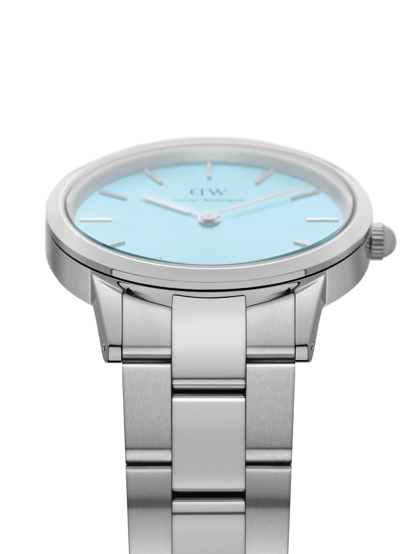 Daniel Wellington Iconic Link 32 mm Blue Dial Women Analogue Watch - DW00100541