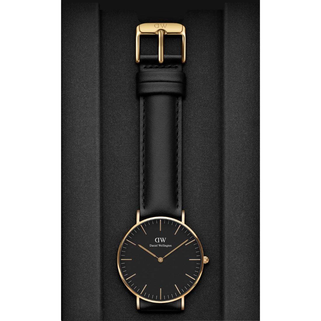 Daniel Wellington Classic 36 mm Black Unisex Watch- DW00100546