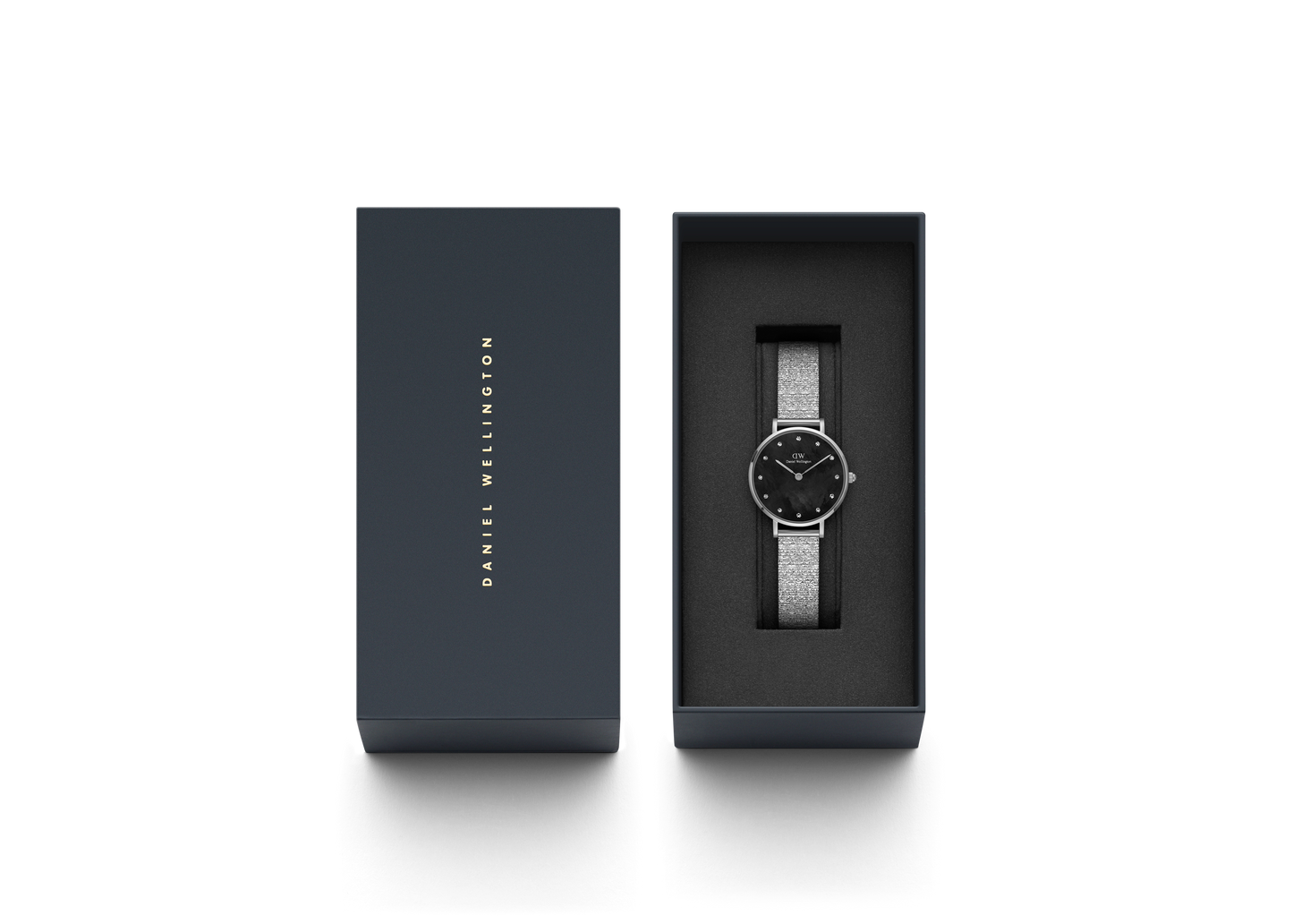 Daniel Wellington Mother of Pearl Black Dial Women Analogue Watch - DW00100593