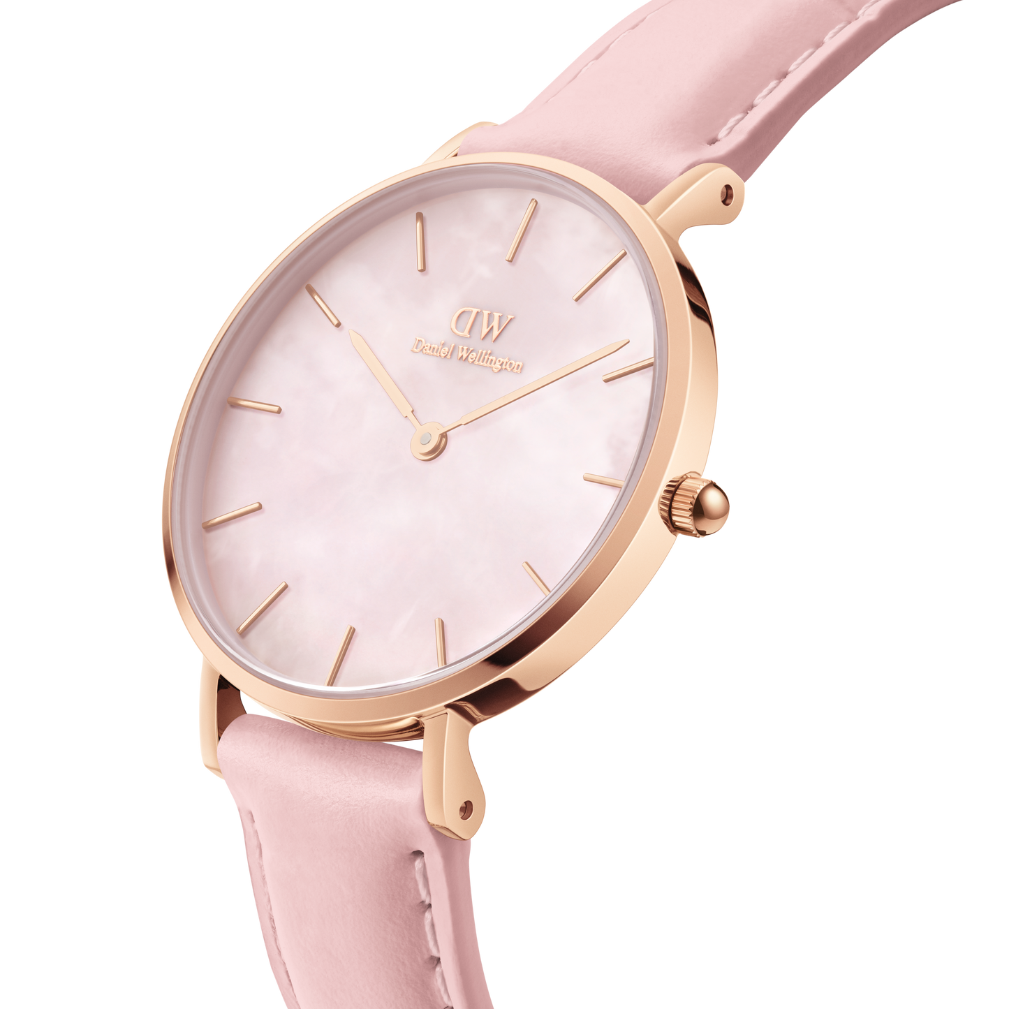 Daniel Wellington Mother of Pearl Pink Dial Women Analogue Watch - DW00100633