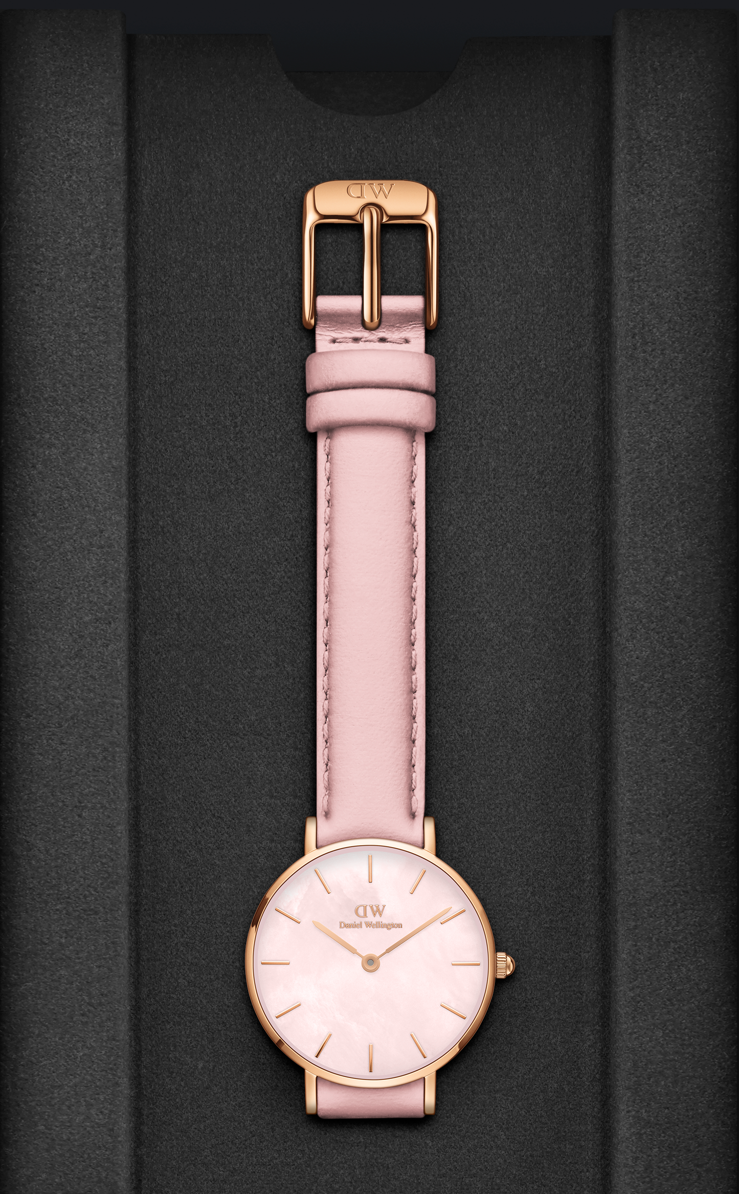 Daniel Wellington Mother of Pearl Pink Dial Women Analogue Watch - DW00100633