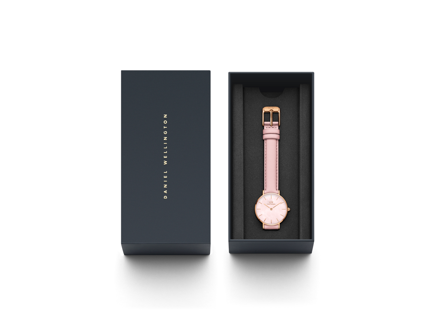 Daniel Wellington Mother of Pearl Pink Dial Women Analogue Watch - DW00100633