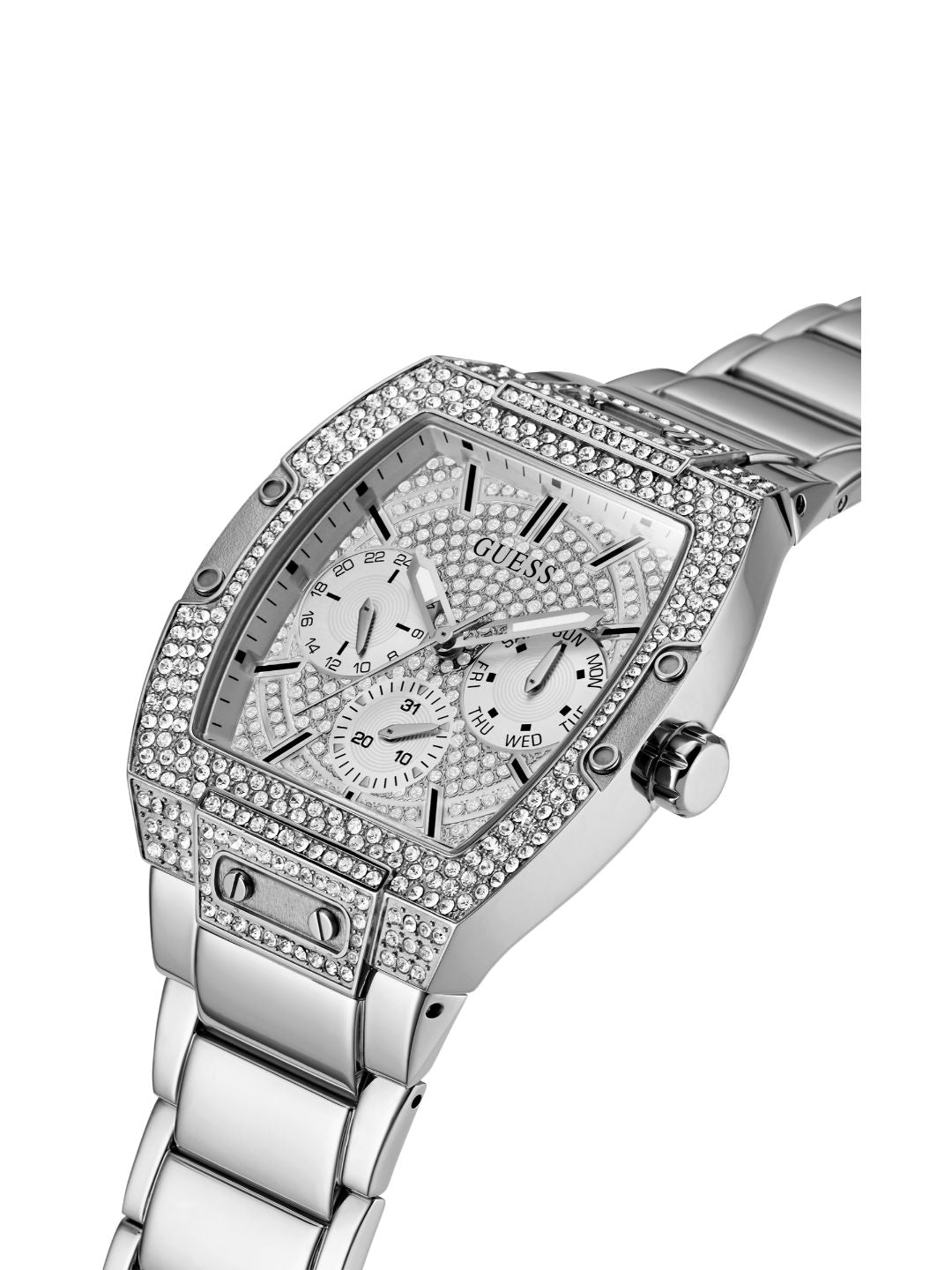 Guess Mens Trend Silver Watch - GW0094G1