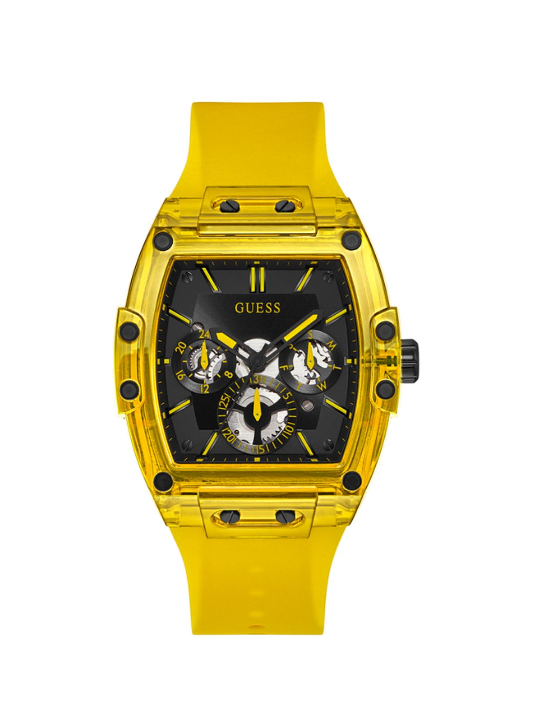 Guess Men Black Dial Analog Watch - GW0203G6