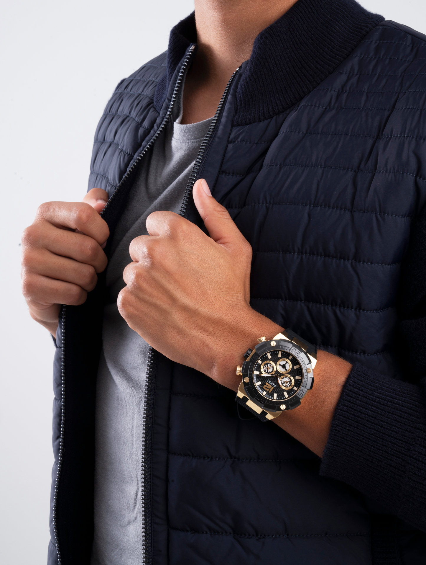 Guess Analog Black Dial Men's Watch - GW0264G3