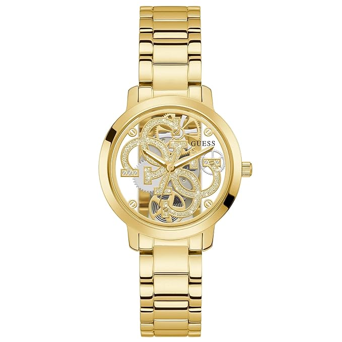Guess Clear Gold Dial Women Analog Watch - GW0300L2