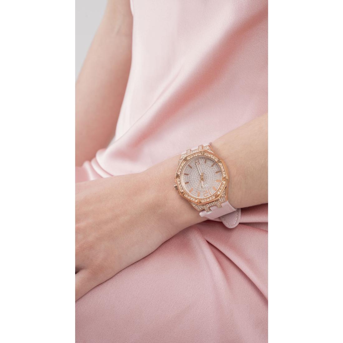 Guess Trend 39 mm Size Rose Gold Dial Women Analog Watch - GW0408L3