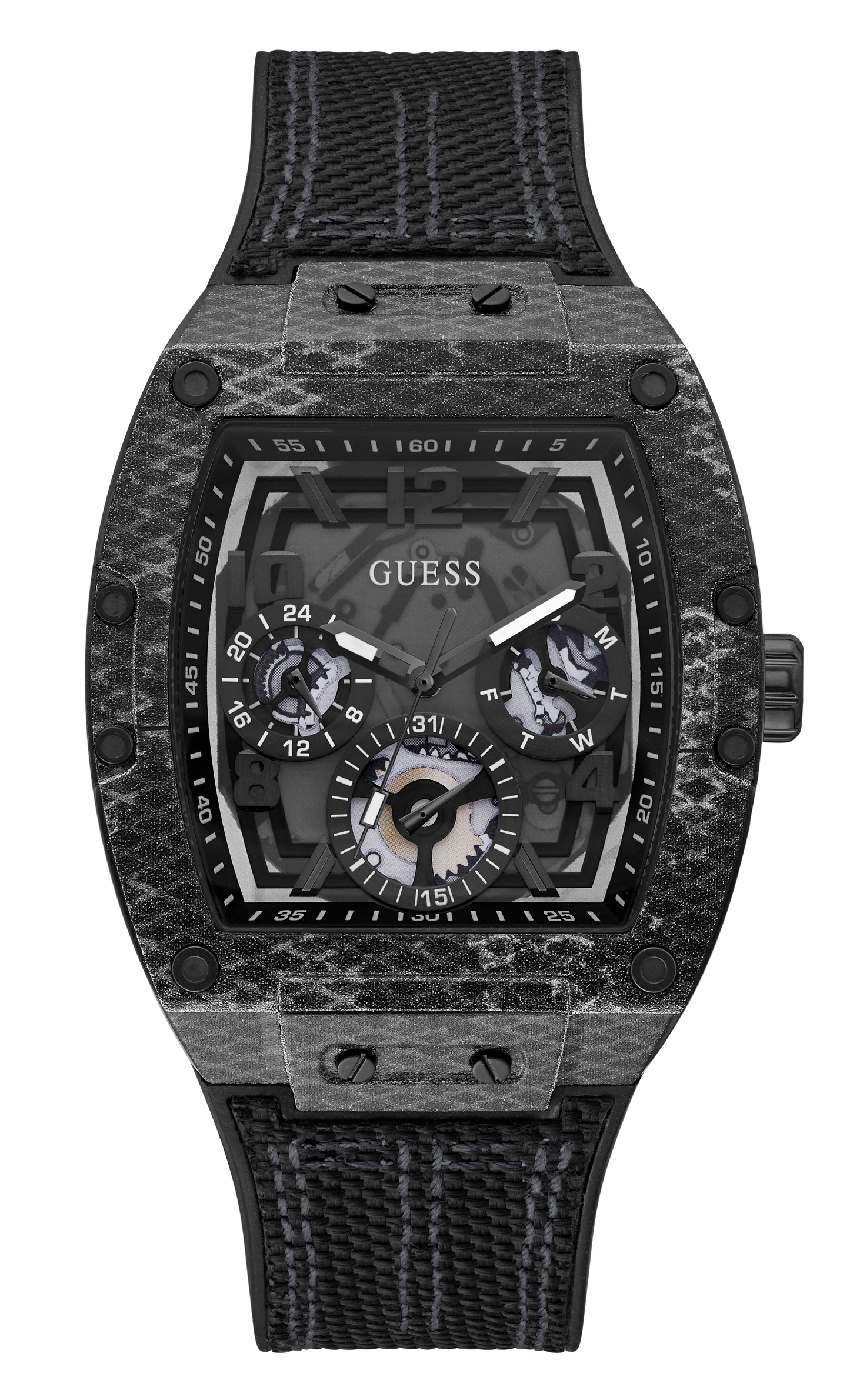 Guess Mens Black/Gunmetal Multi-function Watch - GW0422G2