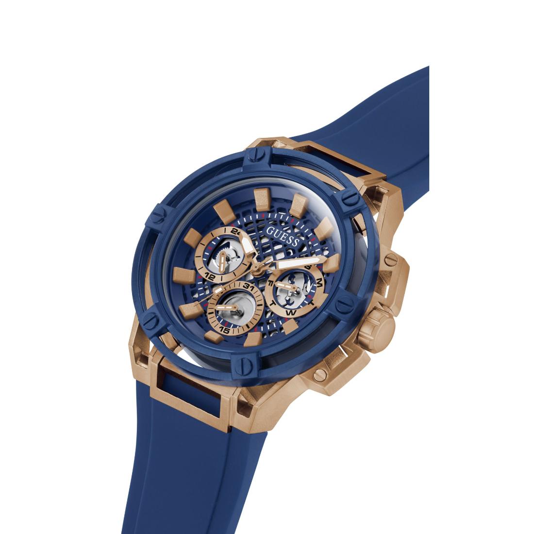 Guess Men 47 mm Rose Gold Dial Analog Watch- GW0423G4