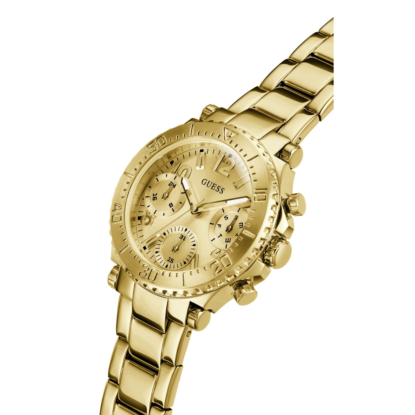 Guess Champagne Dial Women Analog Watch - GW0465L1