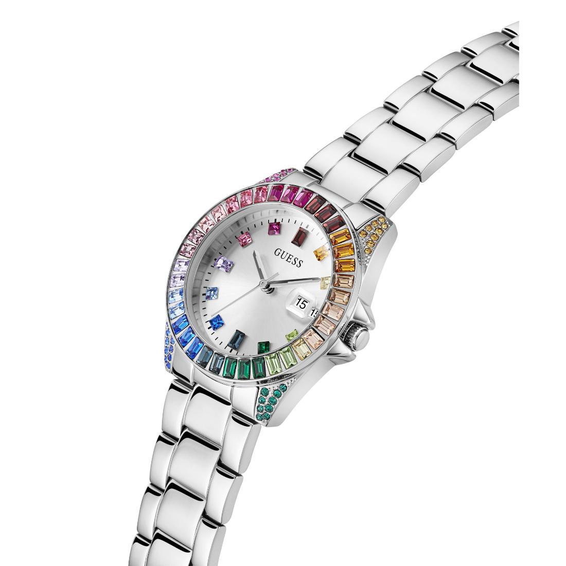 Guess Dress 34 mm Silver Dial Women Analog Watch- GW0475L4