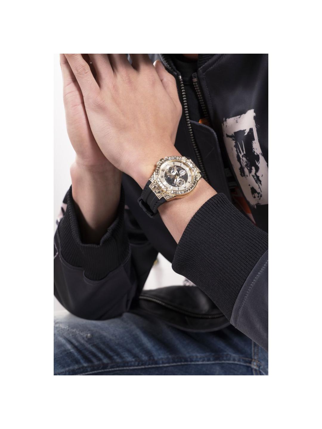 Guess Champagne Dial Men Analog Watch - GW0498G2