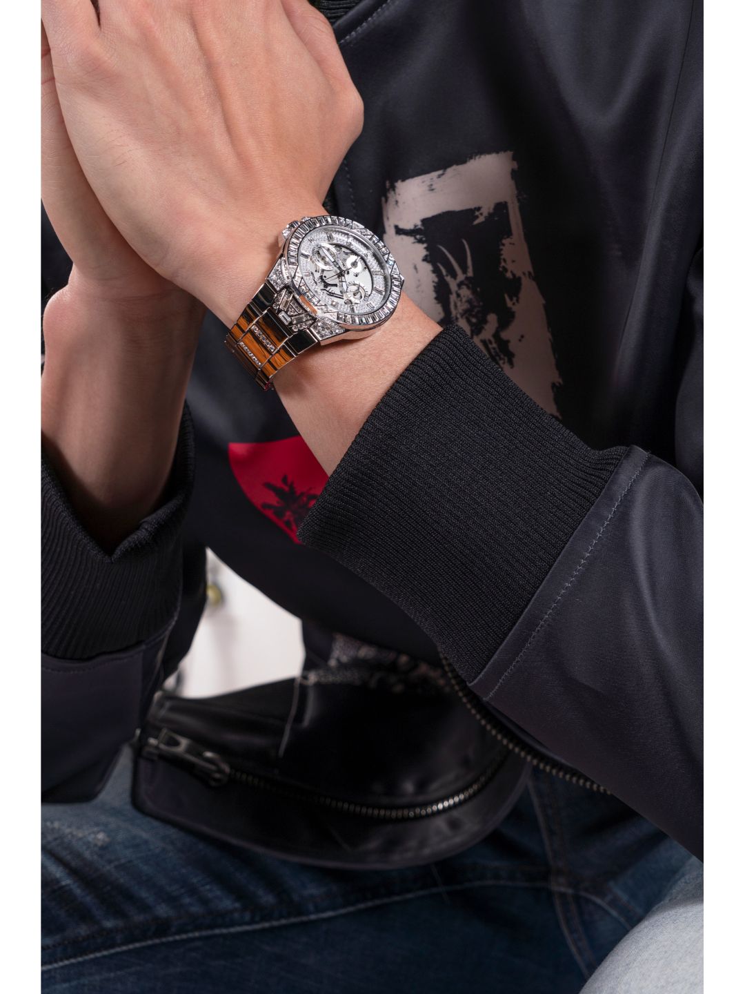 Guess Mens Trend Silver Watch - GW0516G1