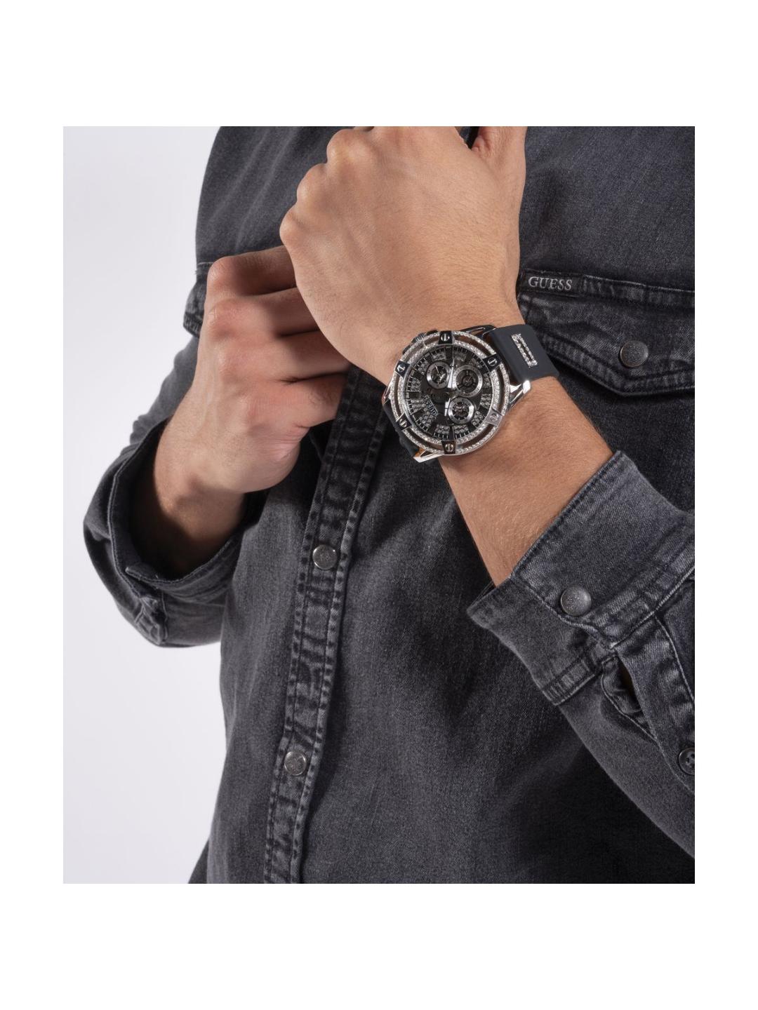 Guess Silver Dial Men Analog Watch - GW0537G1