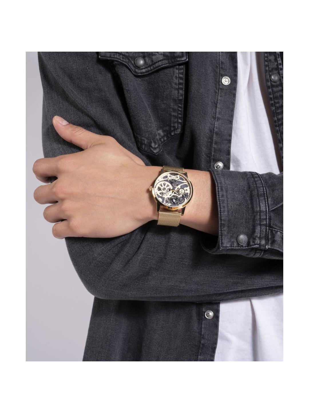 Guess Gold Dial Men Analog Watch - GW0538G2