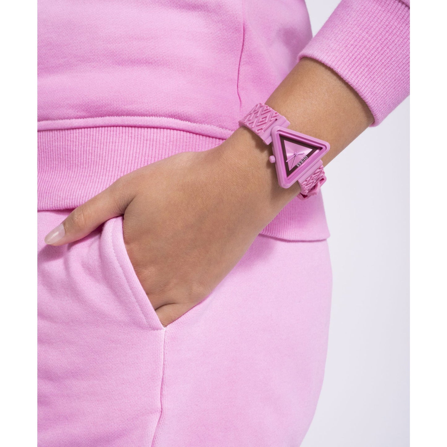 Guess Fame 30.87 mm Pink Dial Women Analog Watch- GW0543L2