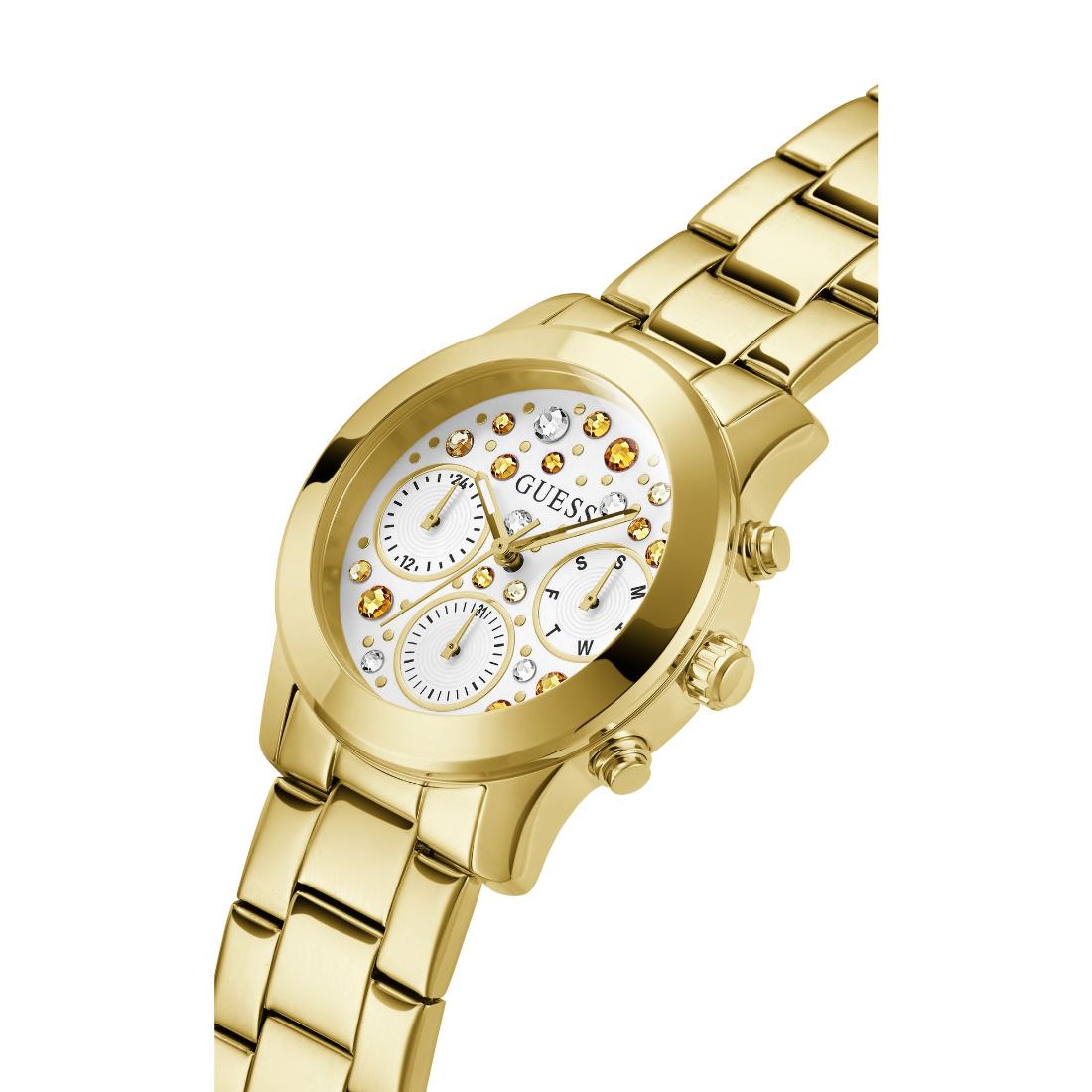 Guess White Dial 38 mm Women Analog Watch - GW0559L2