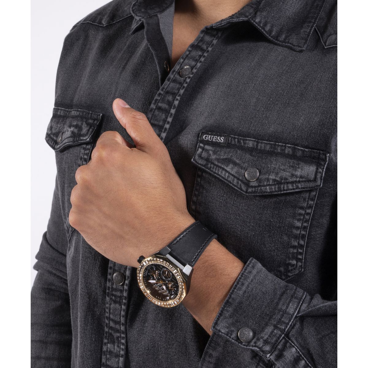 Guess Black Dial Men Analog Watch - GW0567G1