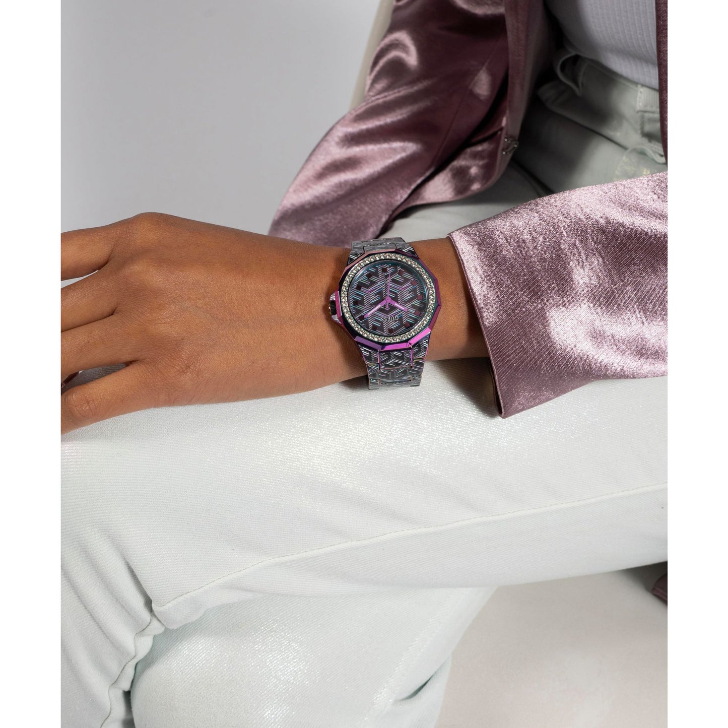 Guess Misfit 38 mm Iridescent Analog Women Watch - GW0597L2