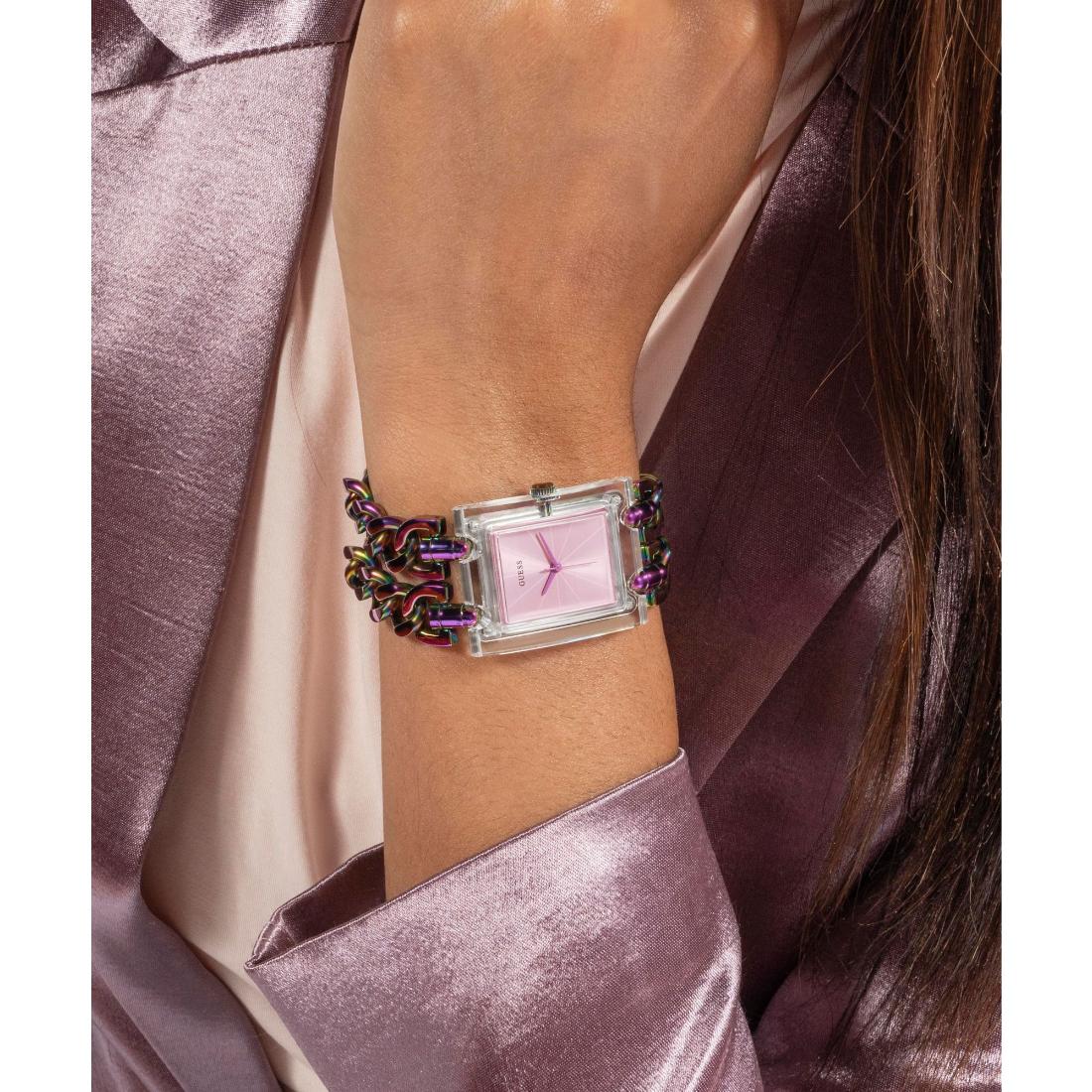 Guess Women 29 mm Size Pink Dial Analog Watch - GW0669L2