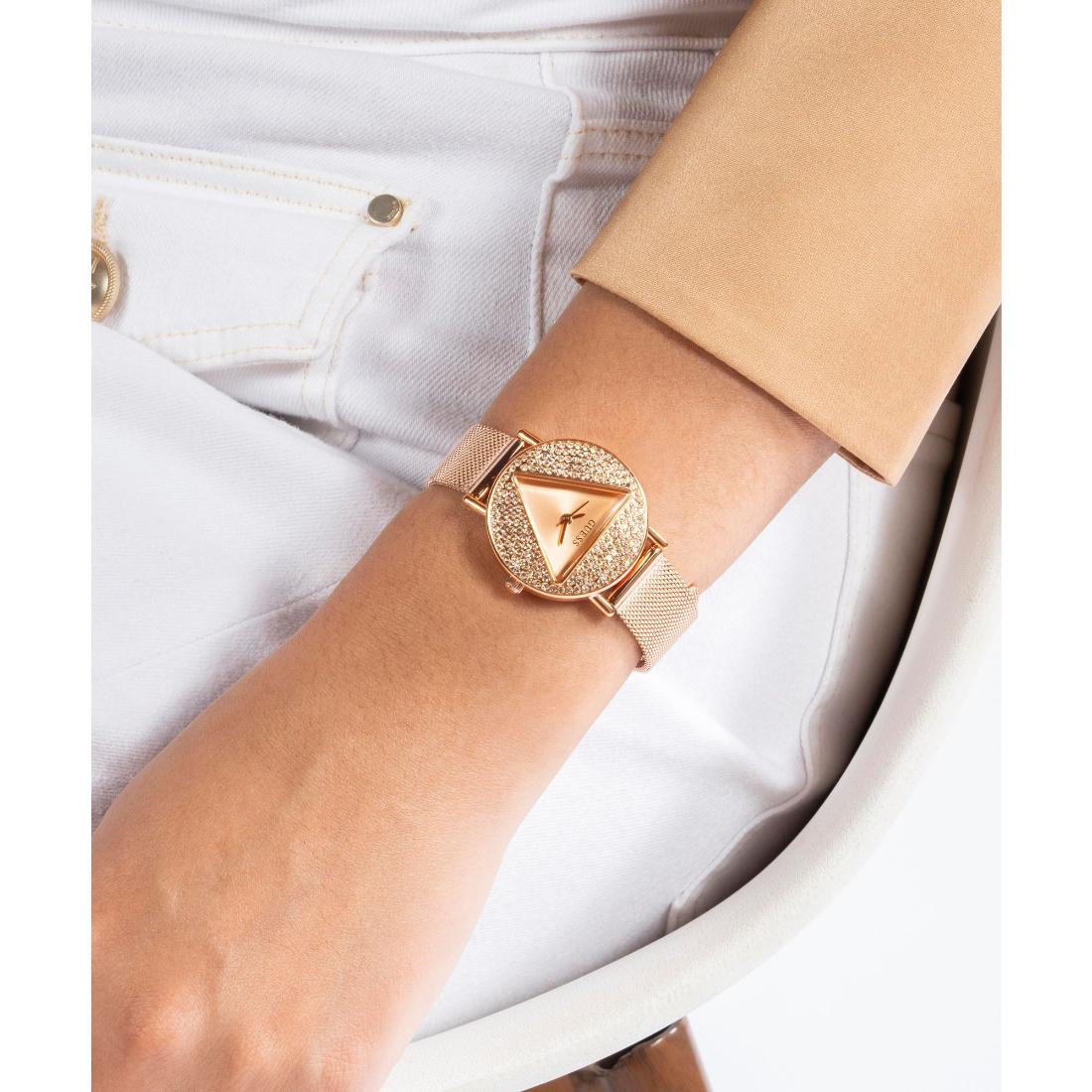 GUESS Women Rose Gold Round Dial Analogue Watch- GW0671L3