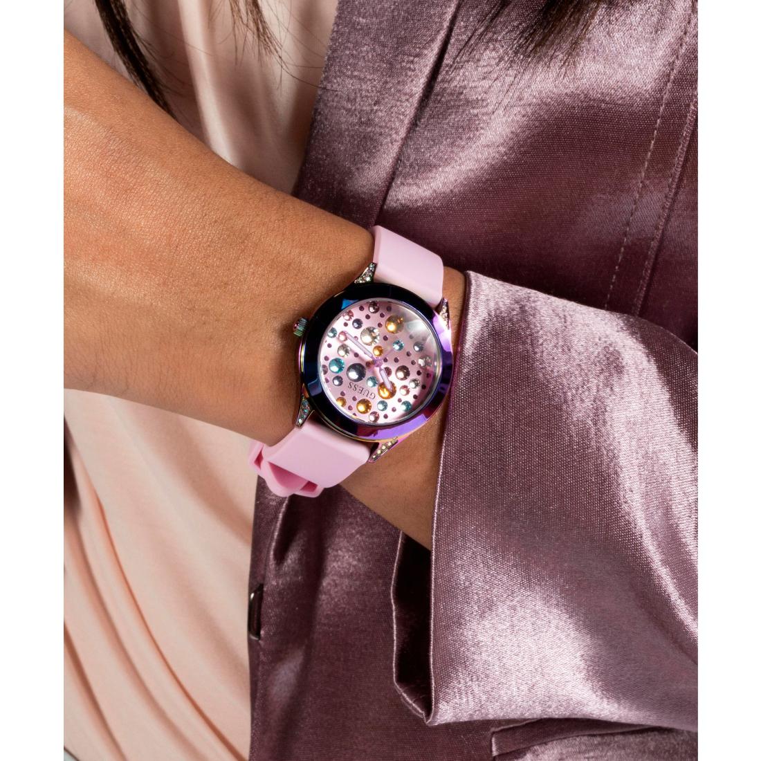 Guess Trend 34 mm Pink Dial Women Analog Watch- GW0678L3